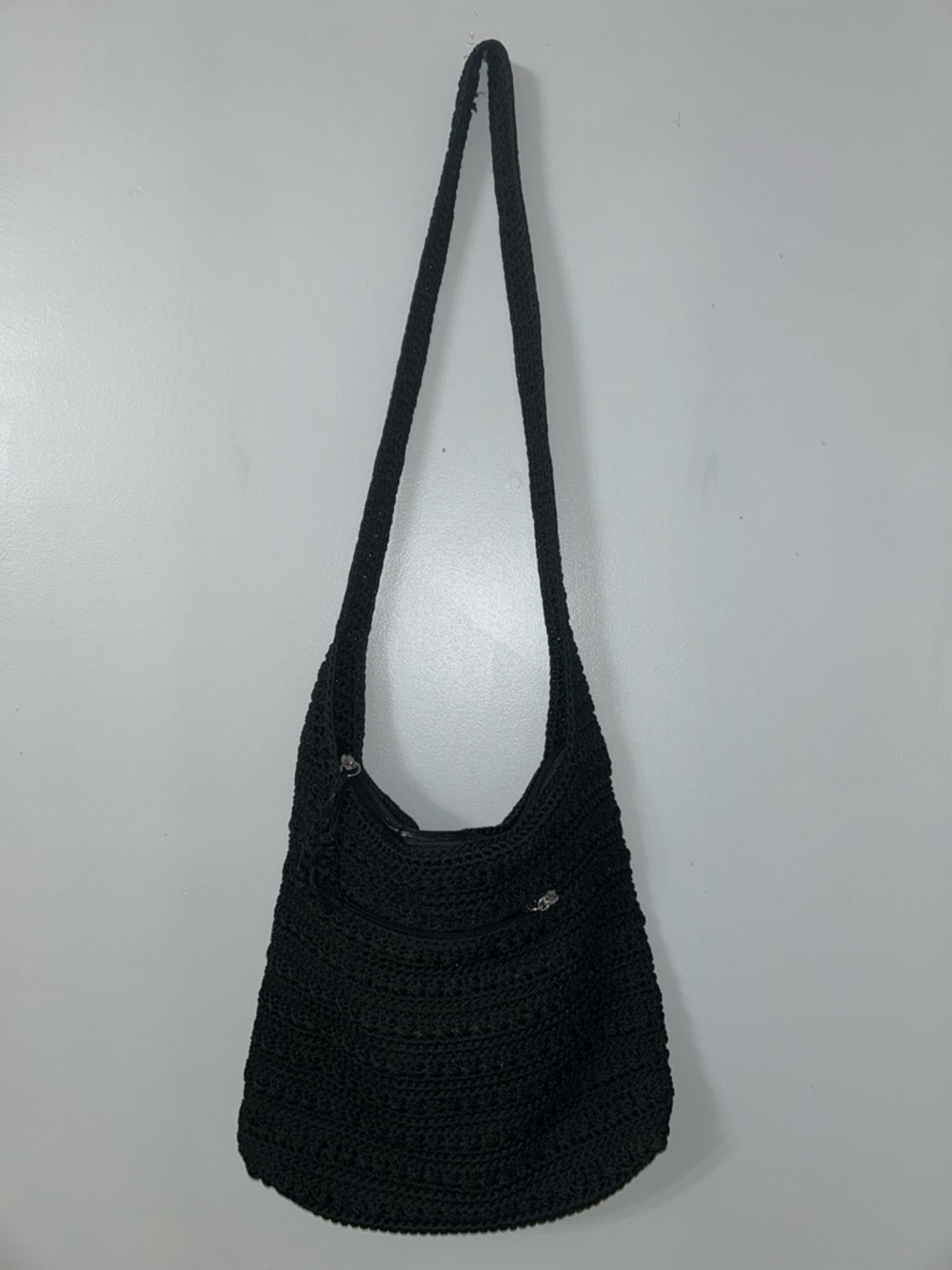 The Sak Black Woven Handbag
